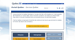 Desktop Screenshot of gouv.qc.ca