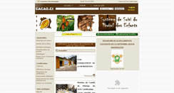 Desktop Screenshot of cacao.gouv.ci