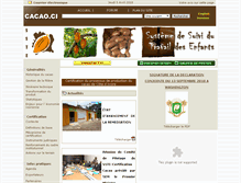 Tablet Screenshot of cacao.gouv.ci