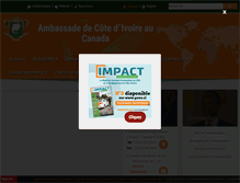 Tablet Screenshot of canada.diplomatie.gouv.ci