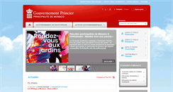 Desktop Screenshot of gouv.mc