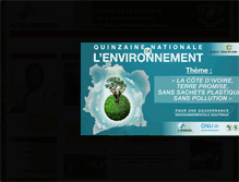 Tablet Screenshot of environnement.gouv.ci