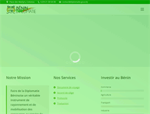 Tablet Screenshot of diplomatie.gouv.bj
