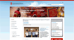 Desktop Screenshot of pompiers.gouv.mc