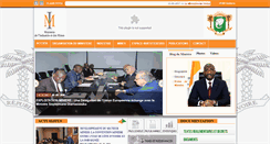 Desktop Screenshot of industrie.gouv.ci