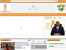 Tablet Screenshot of industrie.gouv.ci