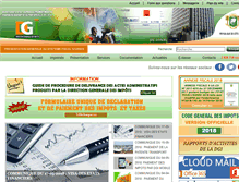 Tablet Screenshot of dgi.gouv.ci